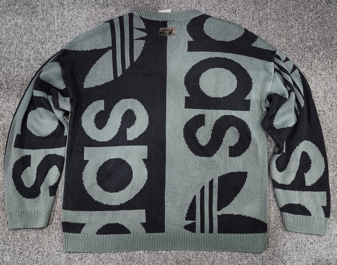 아디다스 로고 크루넥 니트 스웻셔츠 XL 상품이미지2