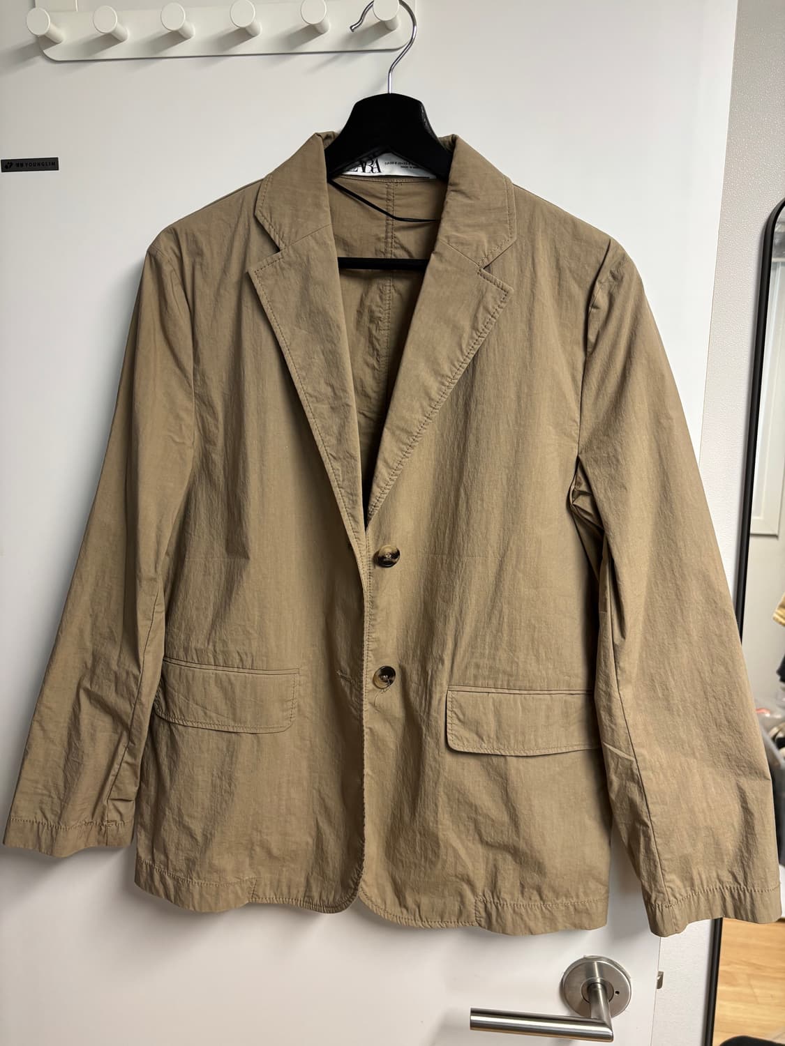 [XS-S] 자라 코튼블렌드 자켓 베이지 상품이미지1