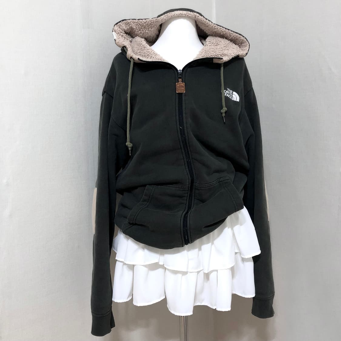 노스페이스 보아털 카키 후집 2XL 상품이미지1
