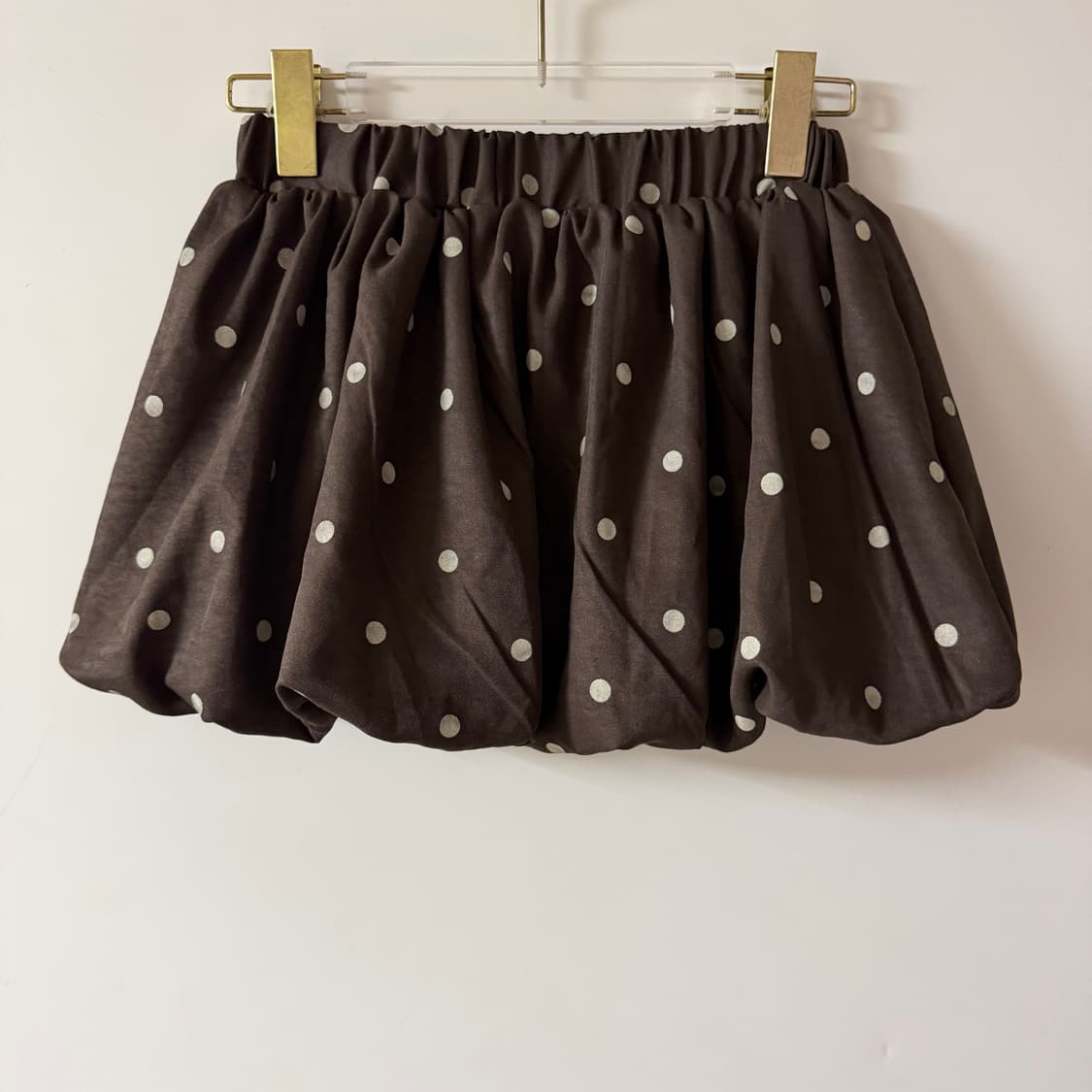 새상품 여자 도트 펌킨 스커트 (브라운) 상품이미지1