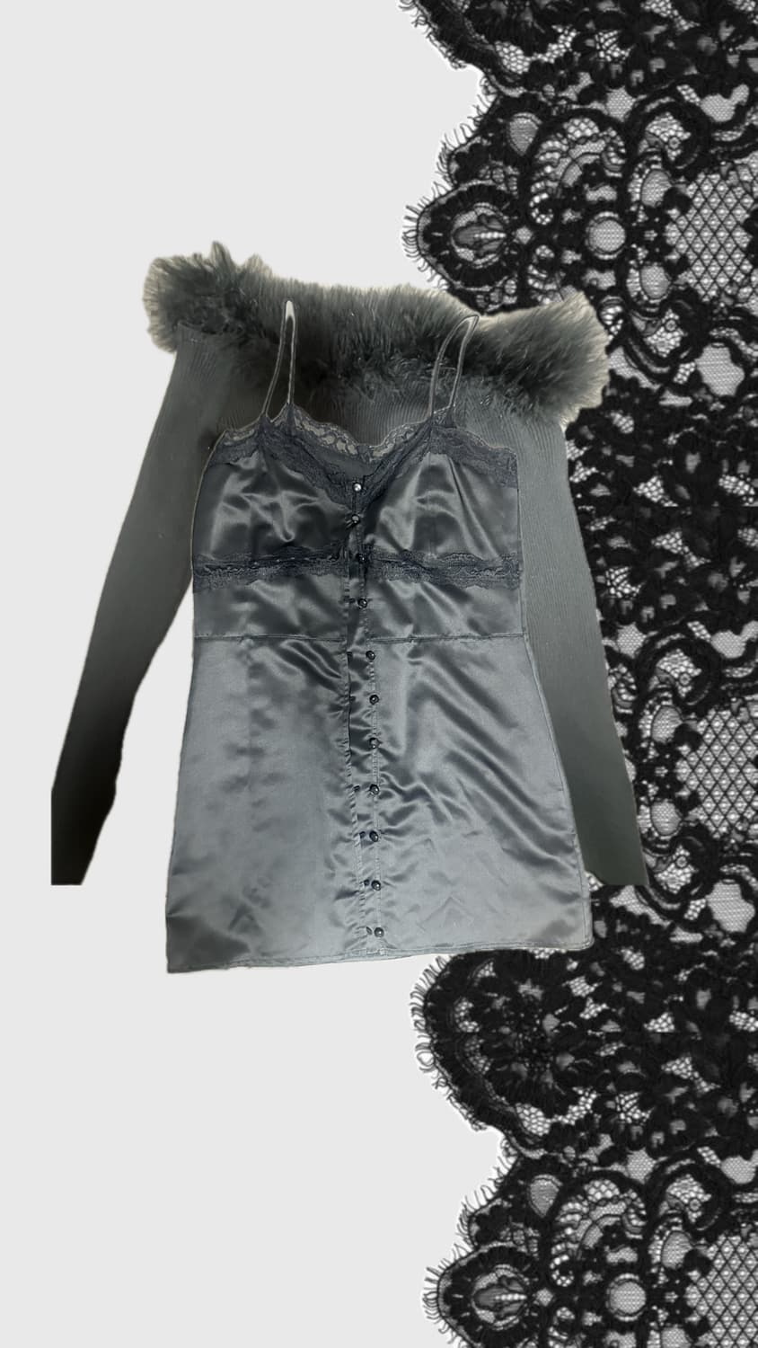 Loulouseoul 22ss - Cupid Lace Mini Dress 상품이미지3