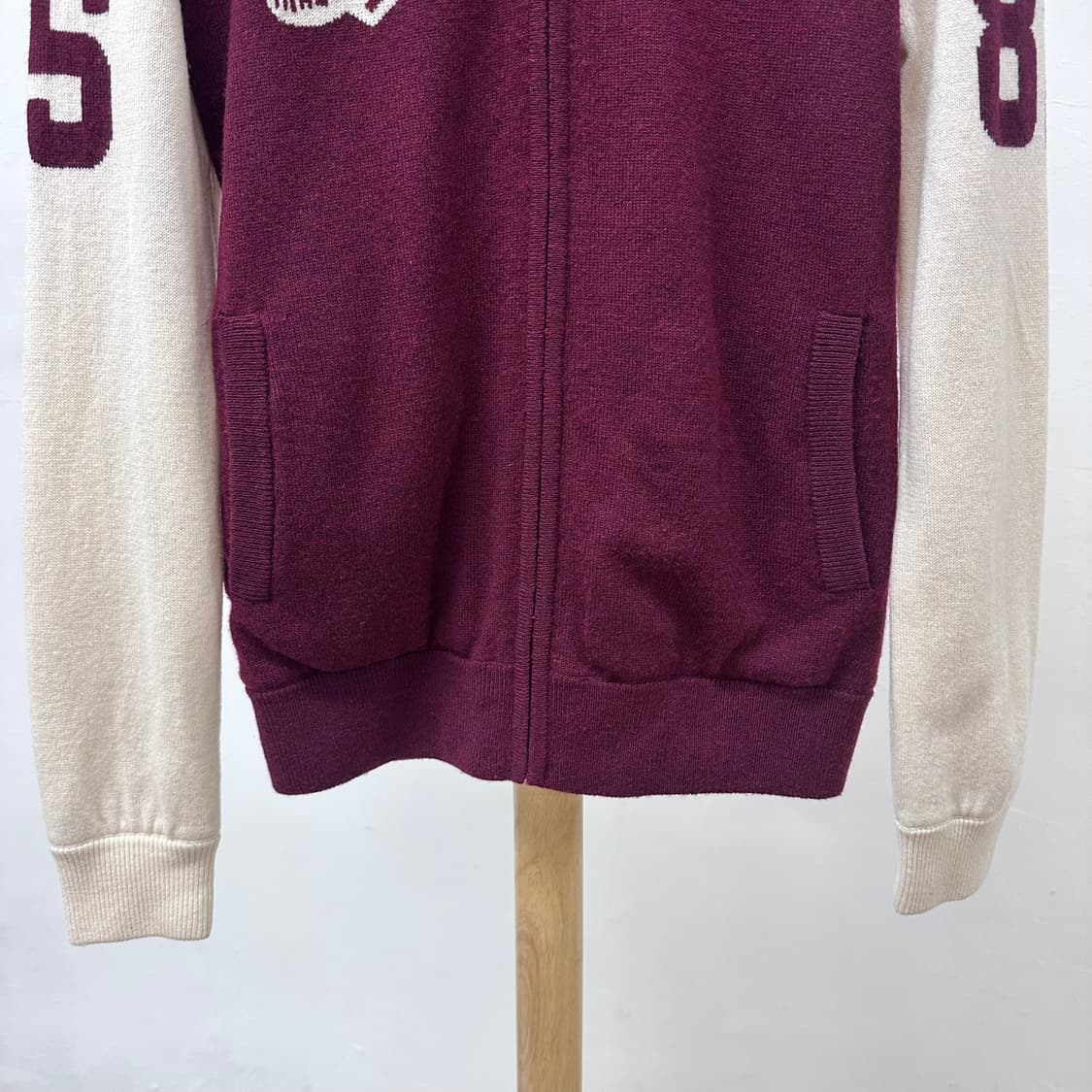 파리게이츠 골프웨어 여성 방풍 울캐시미어 집업가디건 0사이즈 J25 상품이미지3