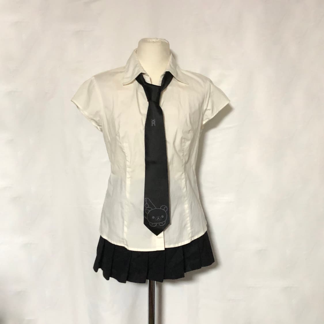 리락쿠마 실크 넥타이 블랙 상품이미지8