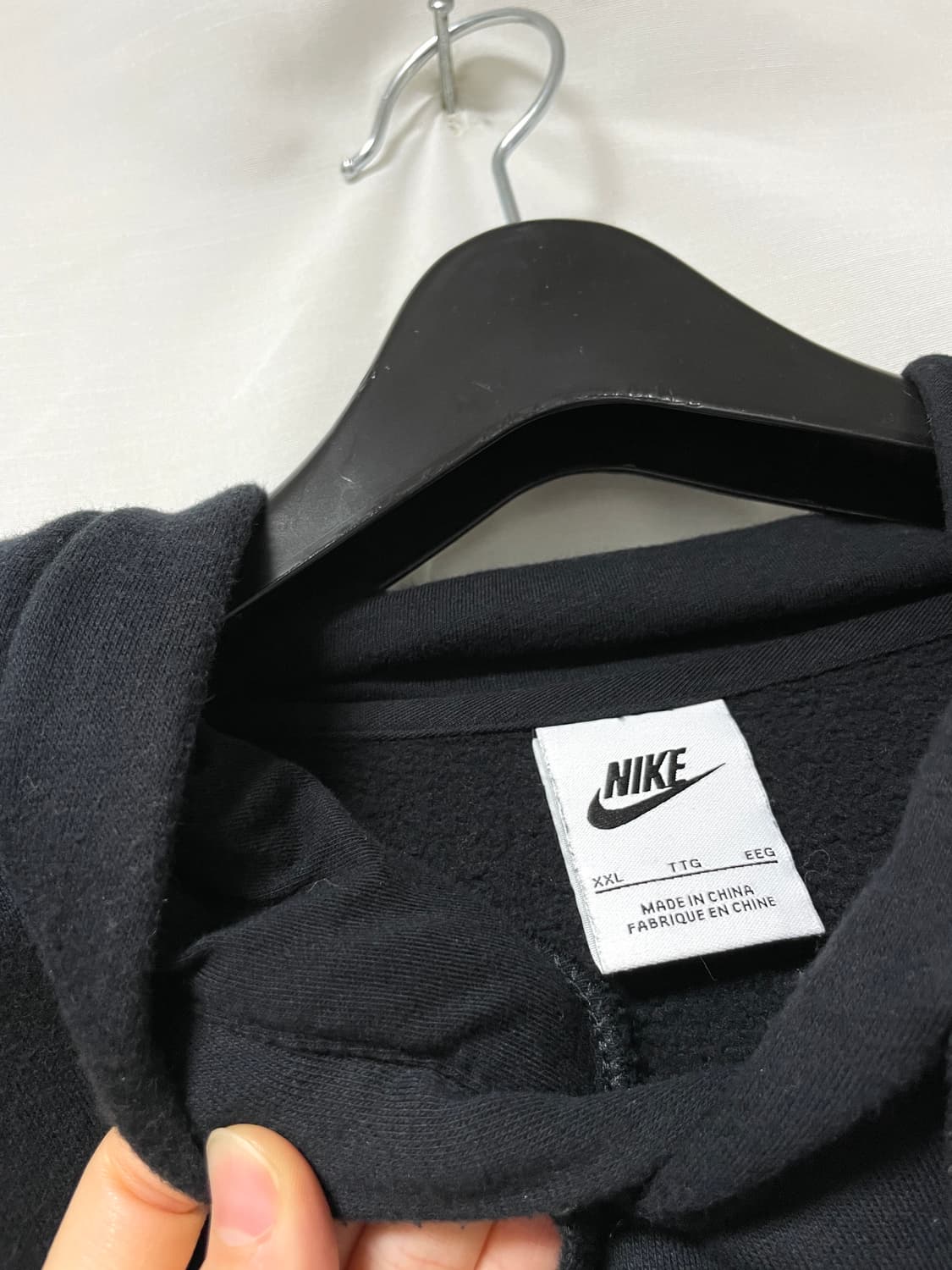 나이키 눈꽃 스우시 블랙 기모 후드티 _ 2XL 상품이미지9