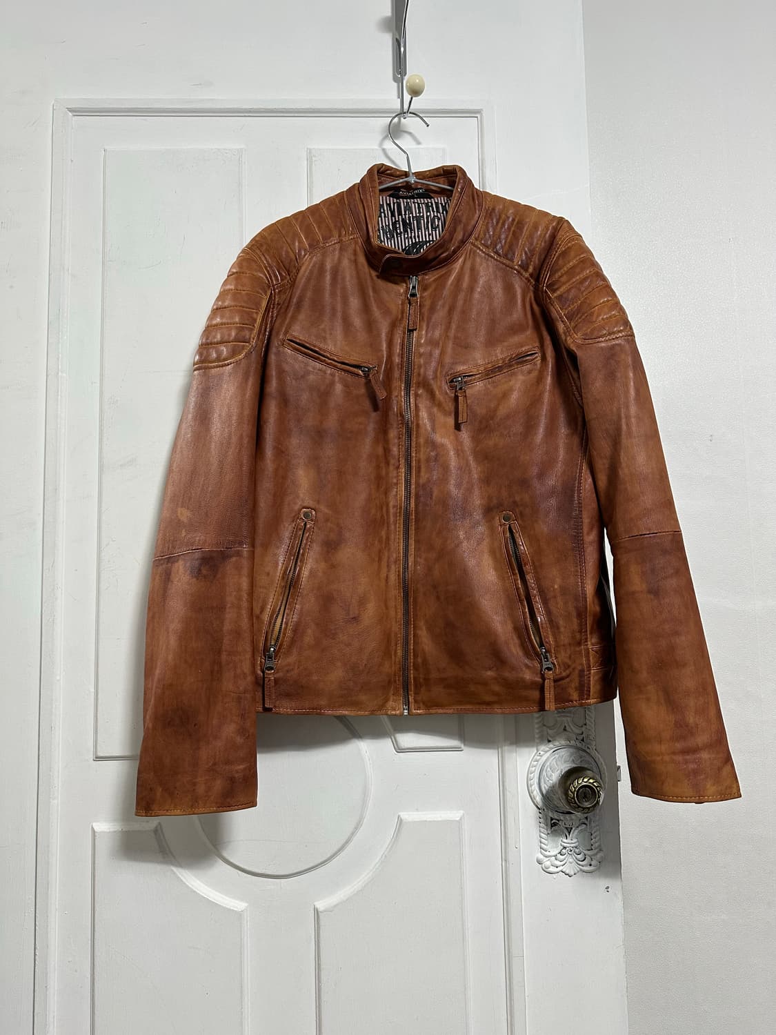 애비아트릭스 레더 바이커자켓 상품이미지1