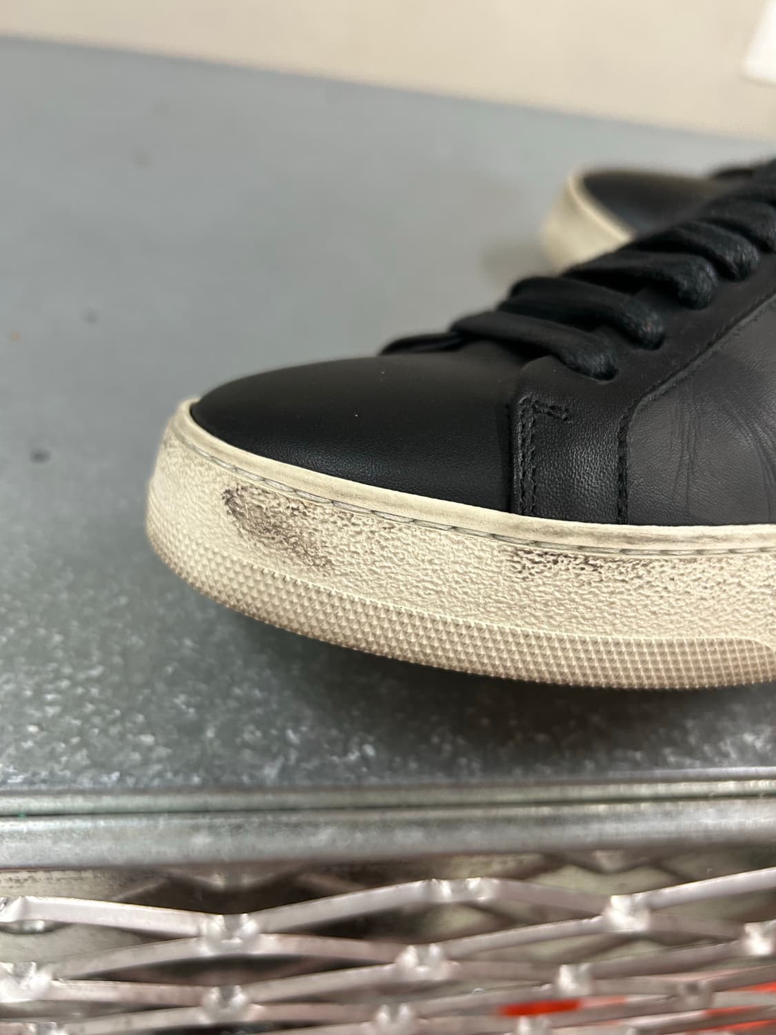 오프화이트 로우탑 레더 스니커즈 35 상품이미지10