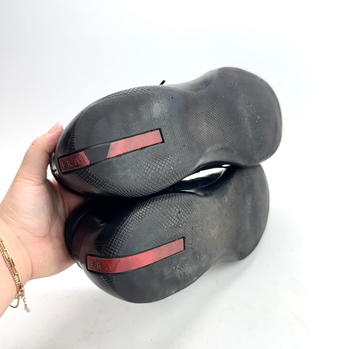 260) PRADA 프라다 스포츠 더비 스니커즈 (보증서O) 상품이미지4