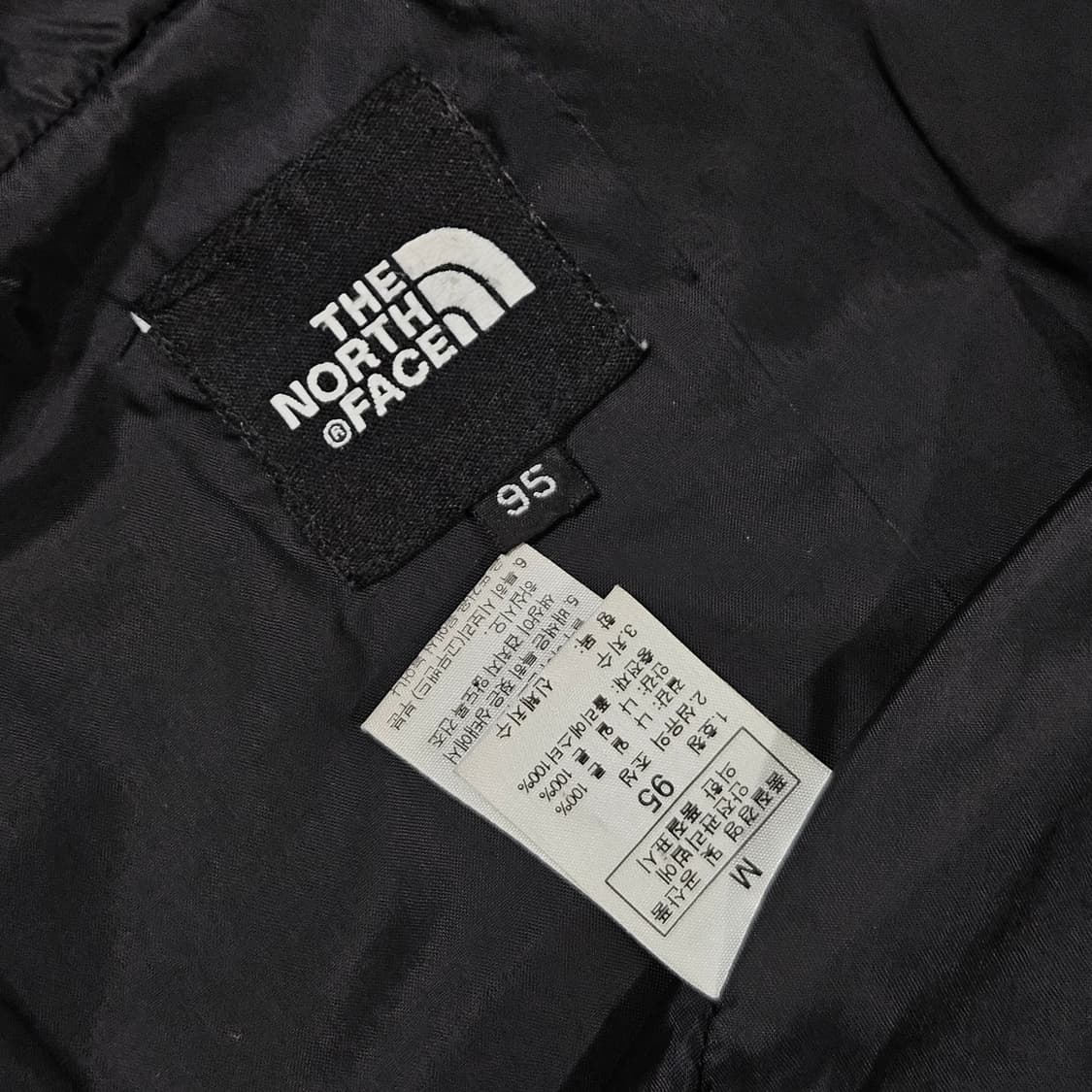 M 95-100 노스페이스 퀼팅 경량패딩 블랙 상품이미지5