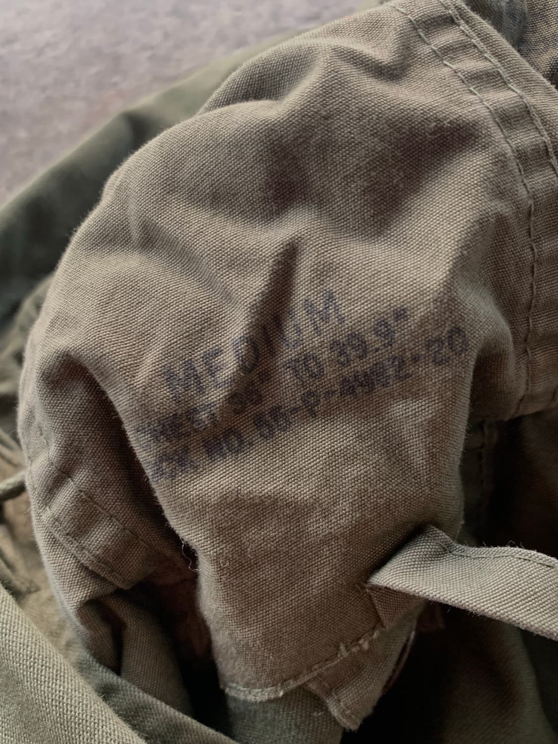 50s 미군 M-51 피시테일 파카 옥스포드 클로스 상품이미지2