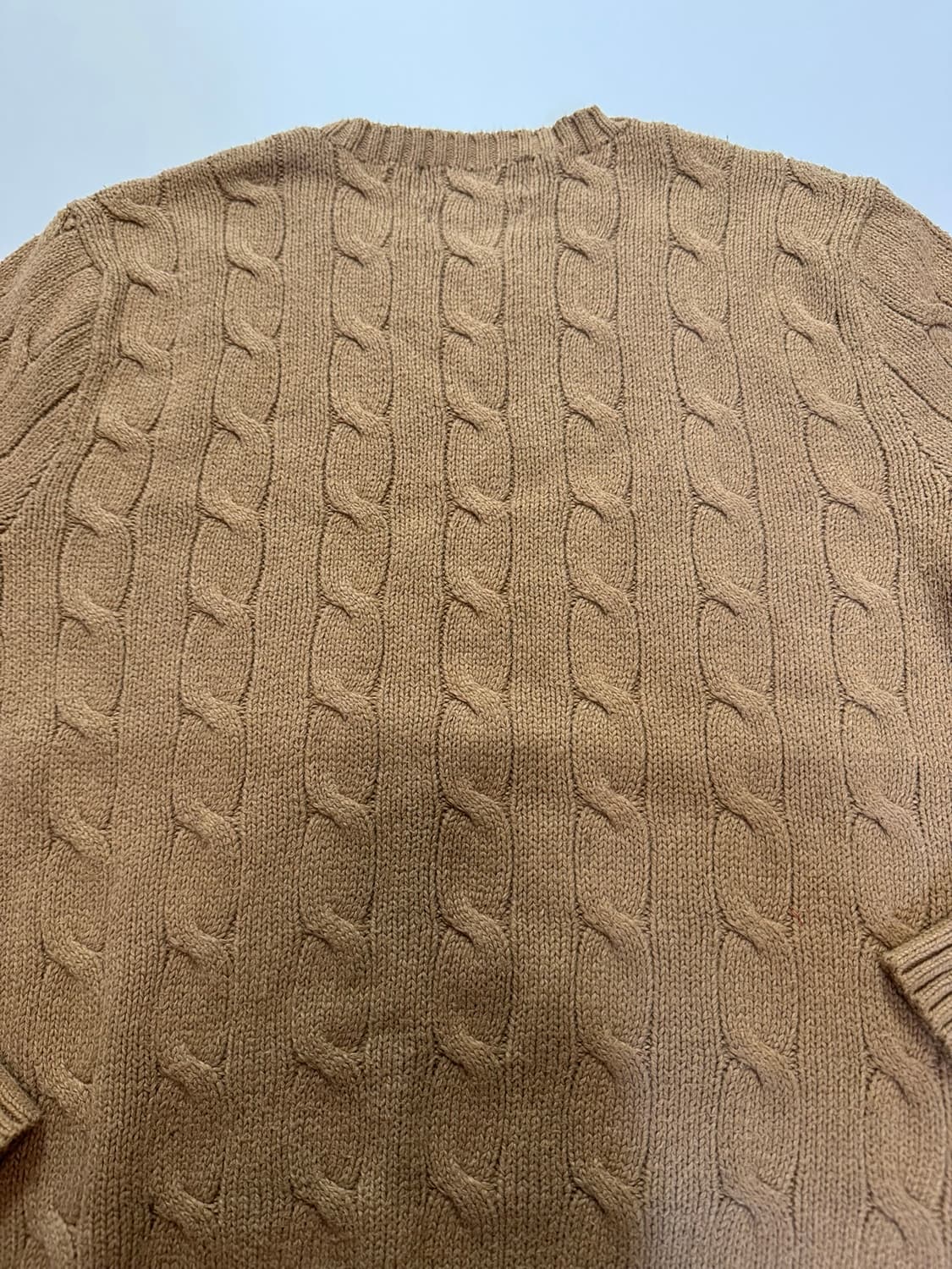 폴로랄프로렌 꽈배기 베이지 니트(M 사이즈) 상품이미지7