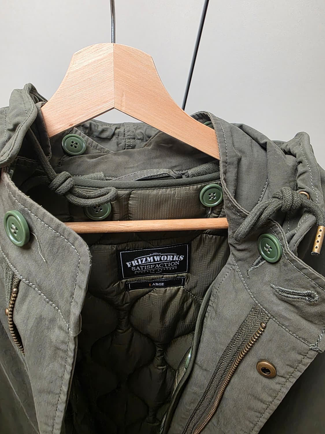 프리즘웍스 m-65 fishtail  파카 L사이즈 팝니다 상품이미지4