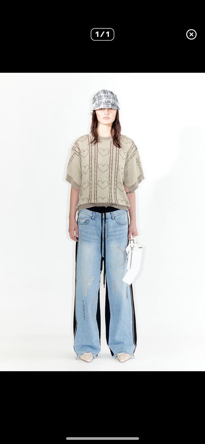 open yy stitch front jeans 상품이미지1