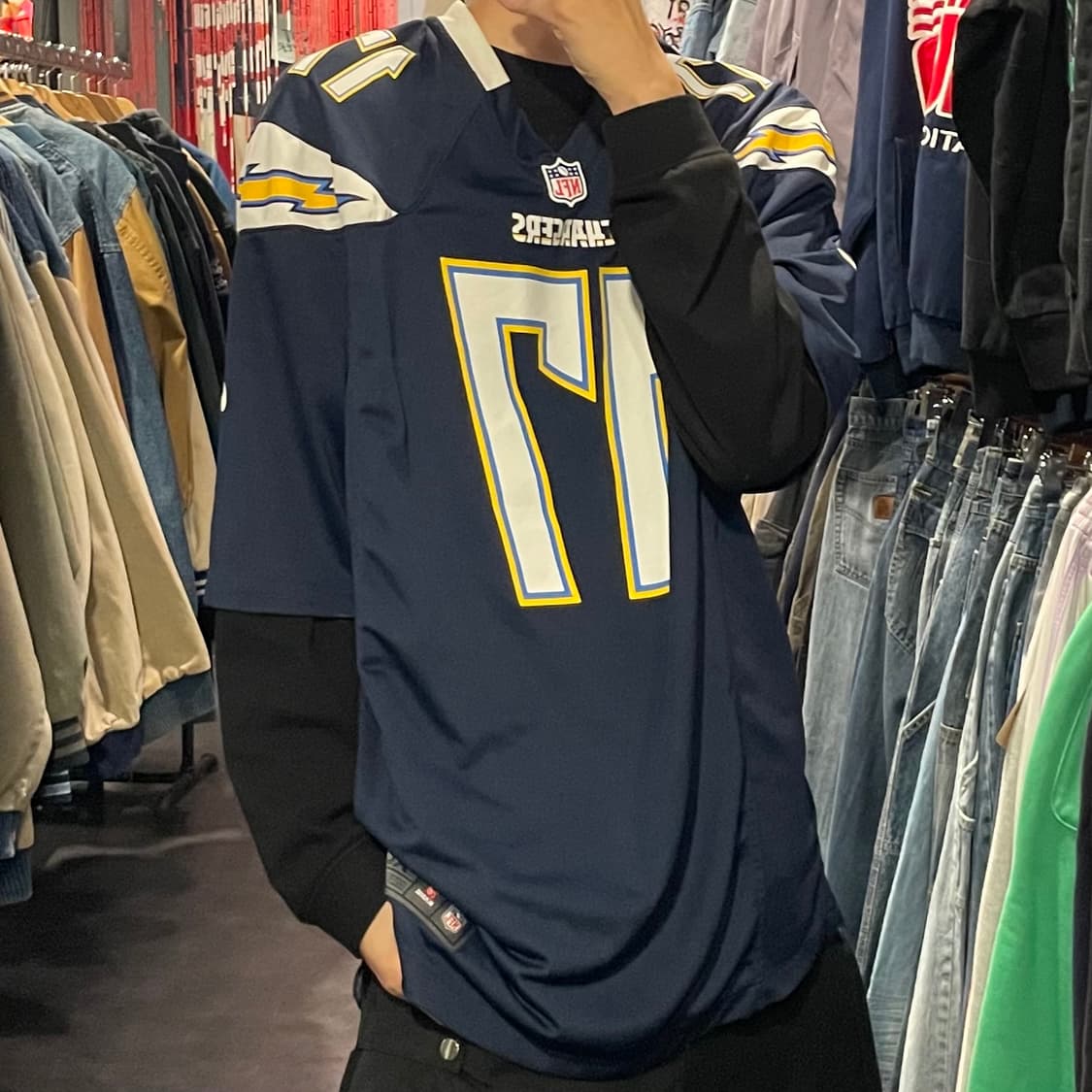 [IM] NFL CHARGERS No.17 RIVERS 블루 반팔져지 상품이미지4