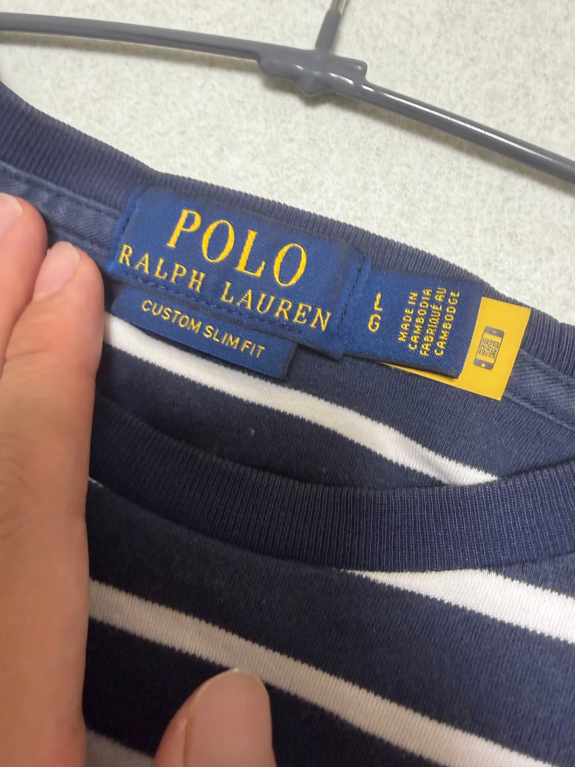 폴로 스트라이프 티 L 상품이미지3