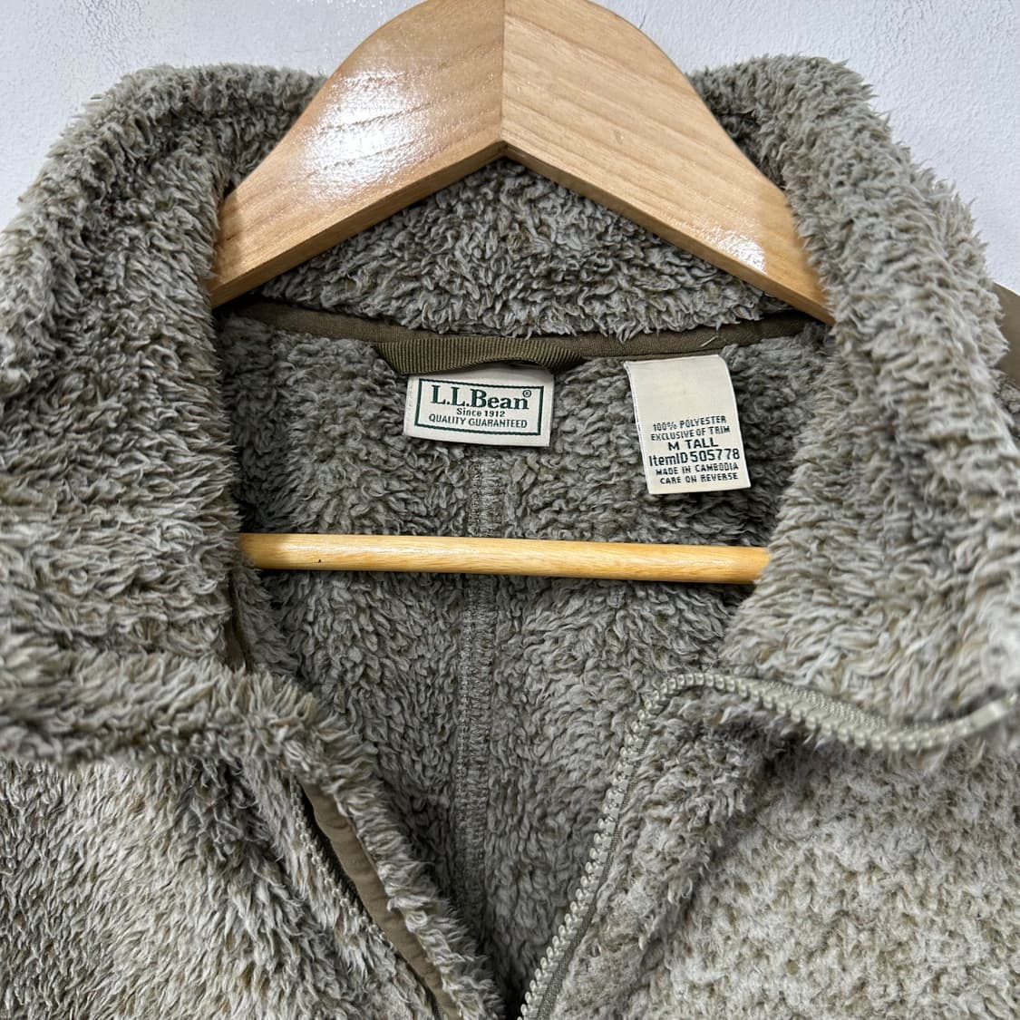 LLBean 빈티지 플리스자켓 카키 상품이미지4