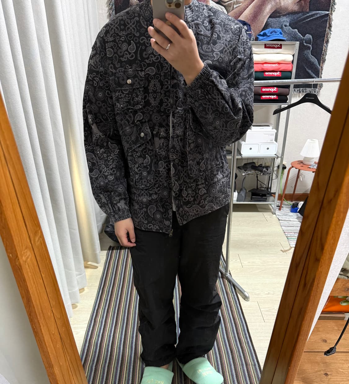 아조바이아조 페이즐리 데님 자켓 상품이미지1