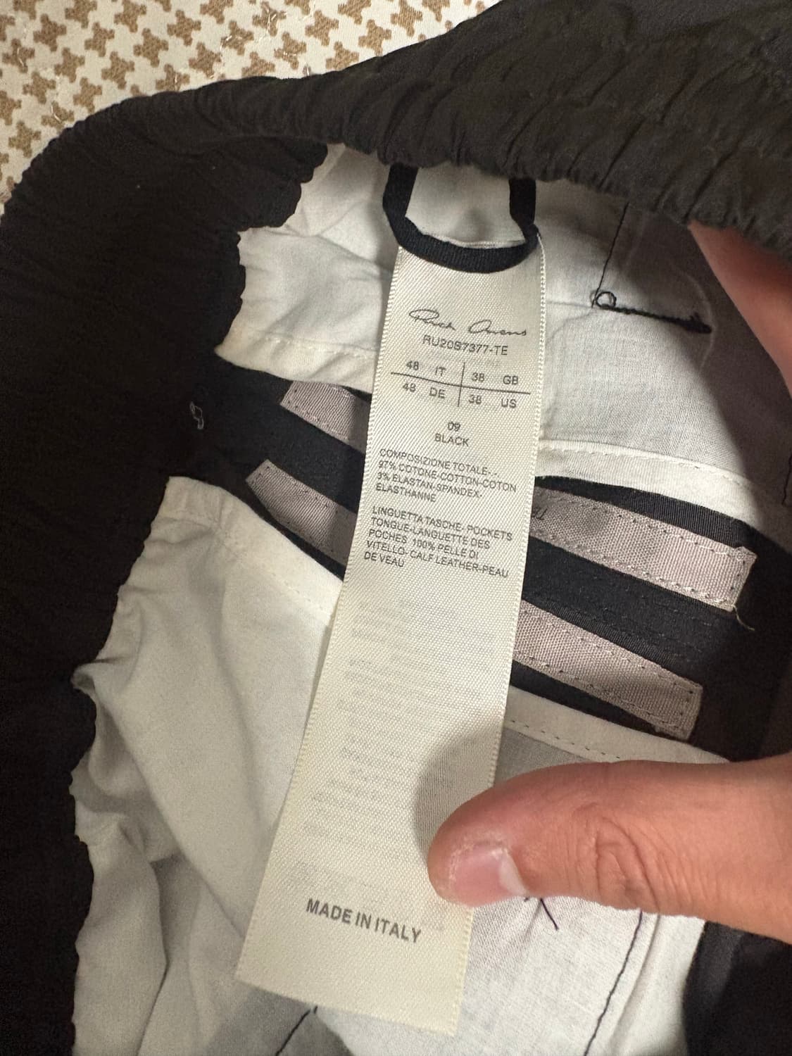 릭오웬스 조거팬츠 48사이즈 상품이미지4