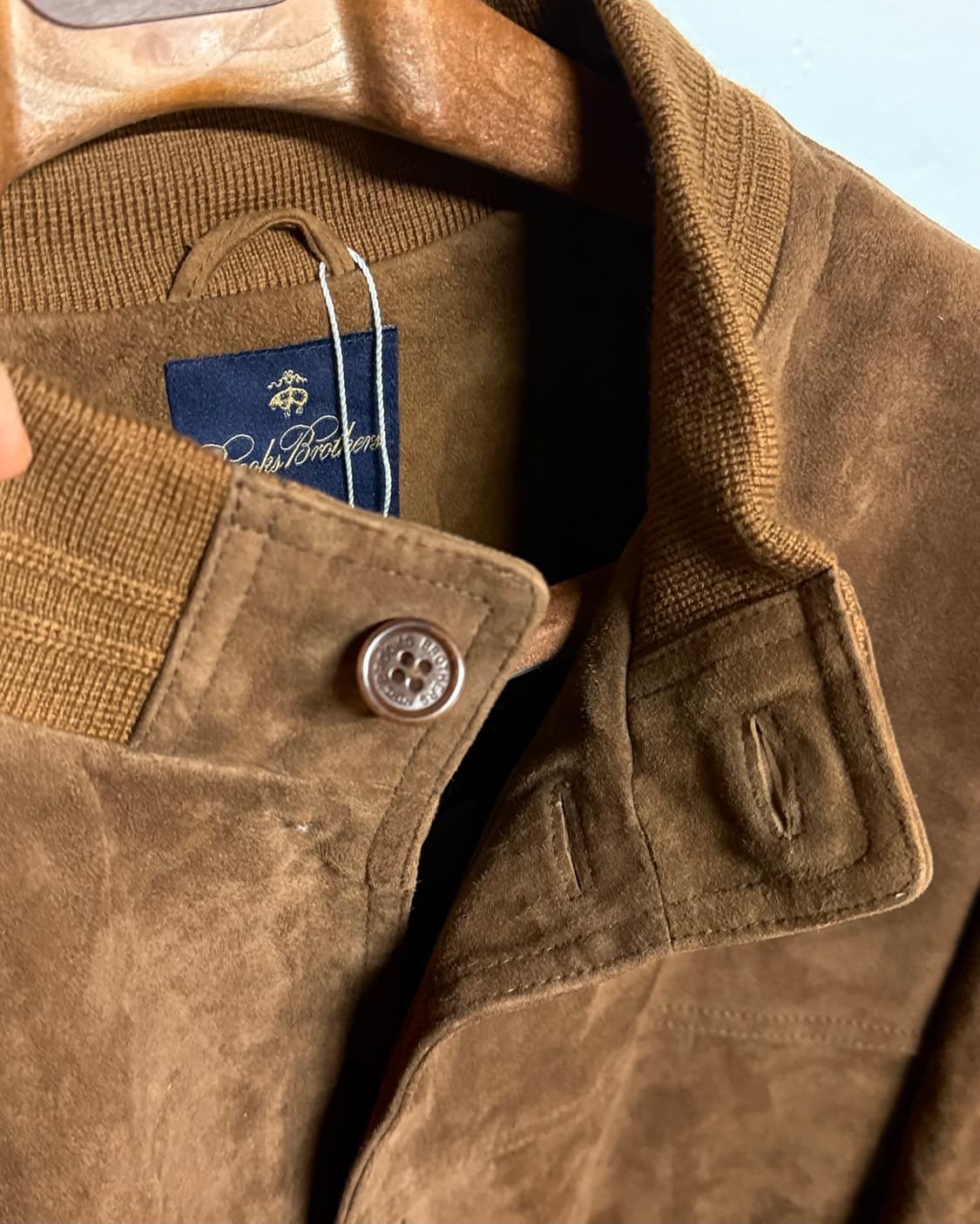 90-00‘s 브룩스브라더스 A-1 스웨이드 봄버자켓 XXL 상품이미지3