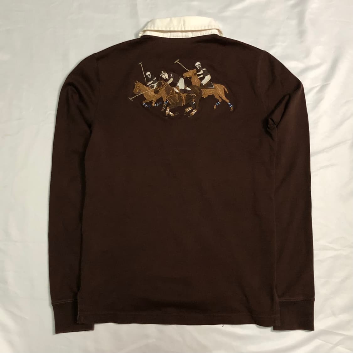 폴로 랄프로렌 트리플 포니 브라운 럭비티 상품이미지2