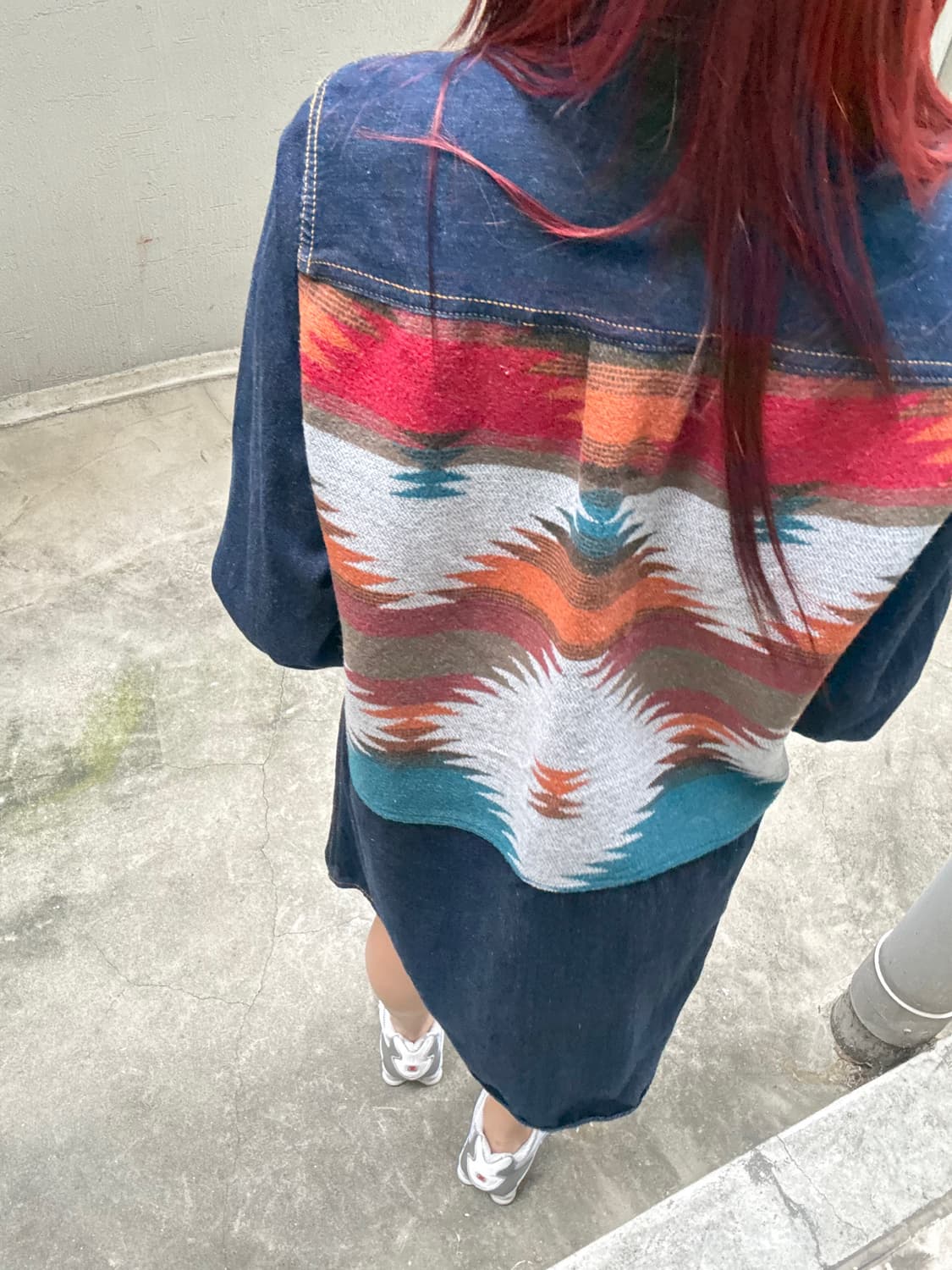 티티카카 나바호패턴 데님 원피스 자켓 상품이미지2