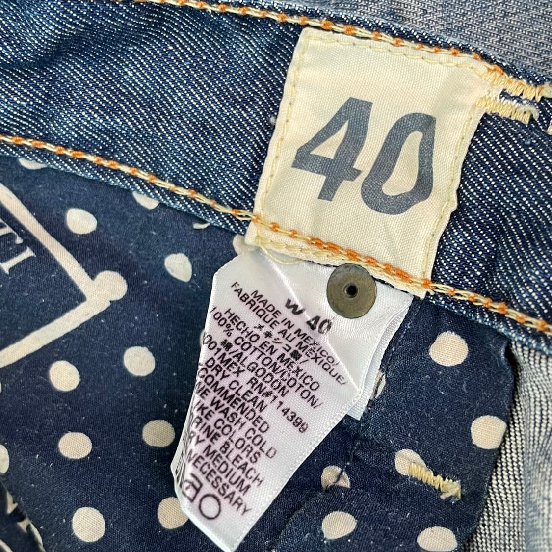 타바니티 40인치 빅사이즈 데님 청바지 상품이미지5