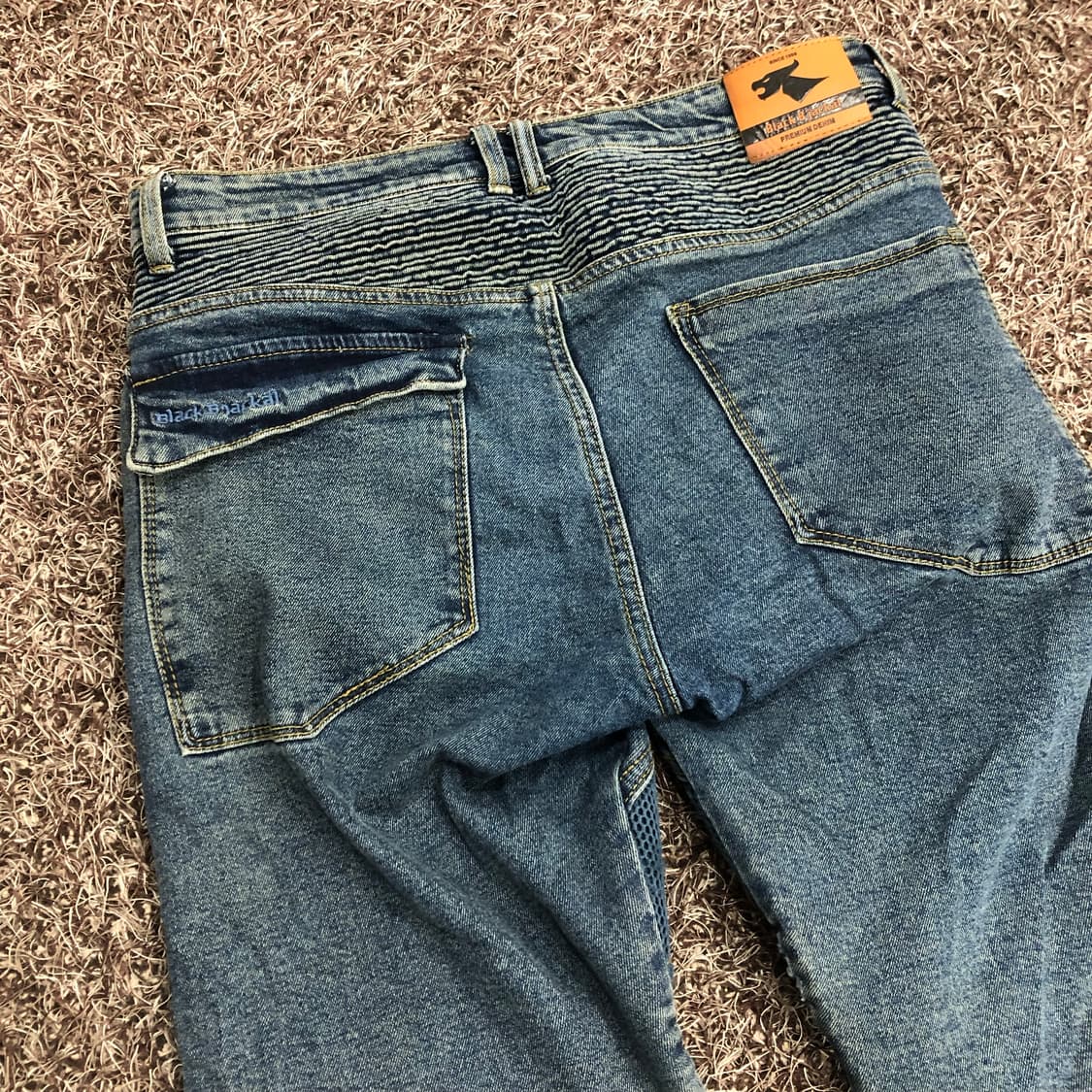 블랙비자칼 바이커 데님 팬츠 상품이미지5