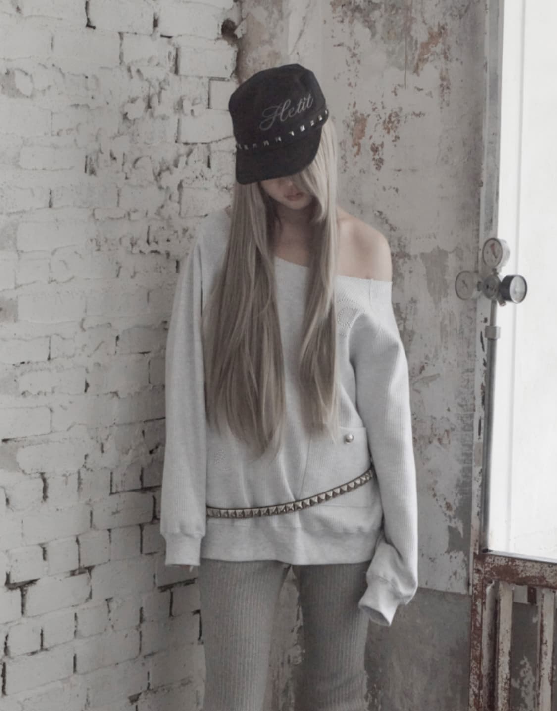 헤티 스터드 밀리터리 캡 상품이미지1