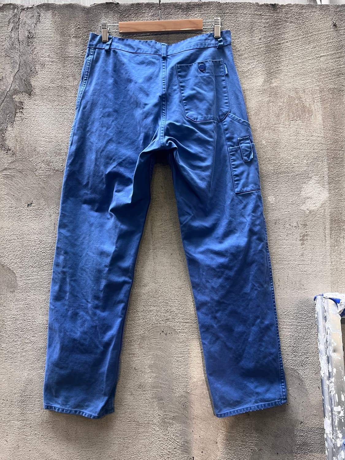 프렌치 코튼 트윌 블루 워크 팬츠  상품이미지3