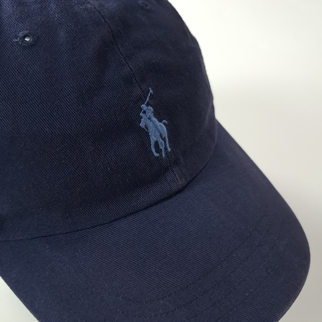 CK349 폴로 00s 다크네이비 스카이블루 자수 볼캡 모자 상품이미지1