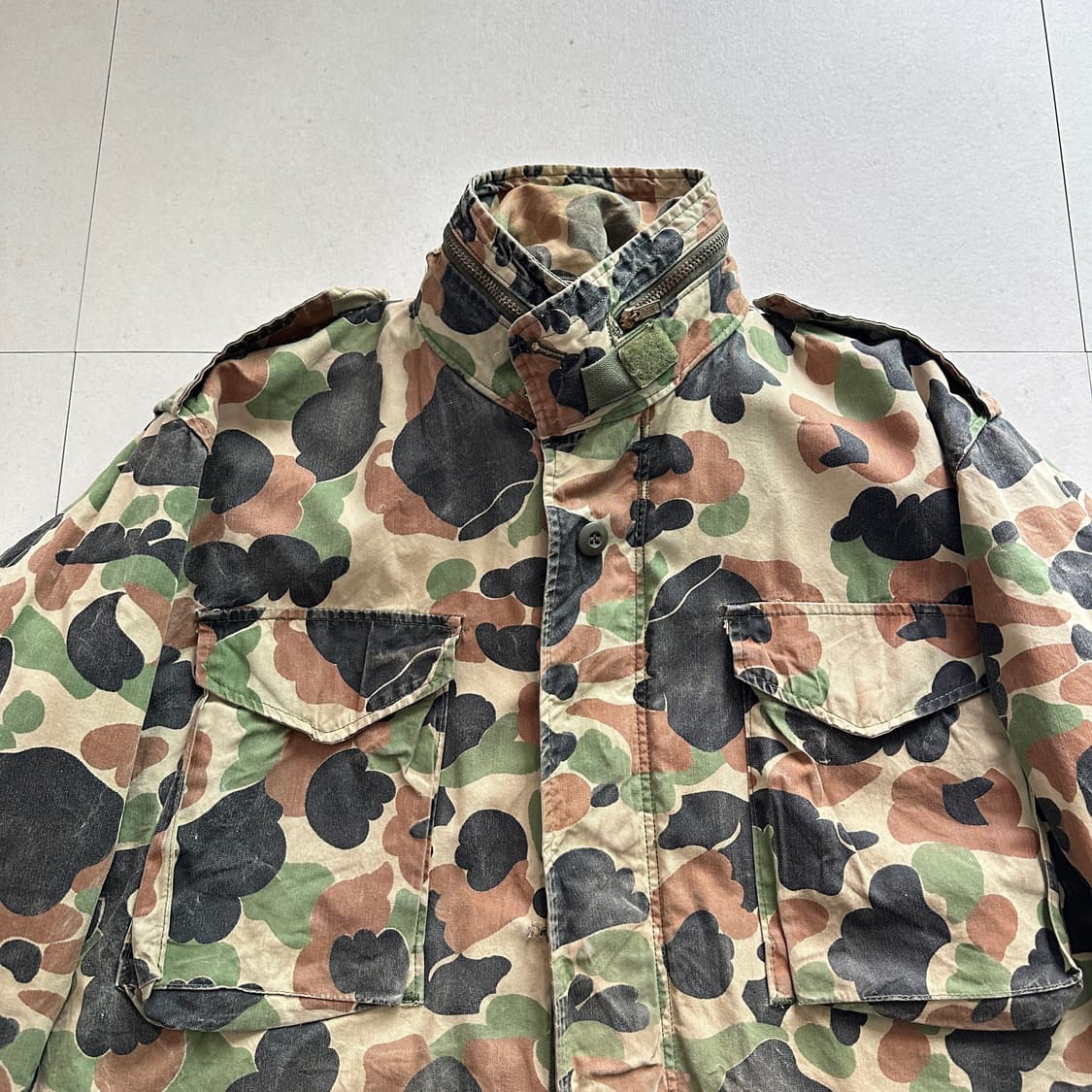 70s SO-SEW 제작 덕카모 프로그스킨 패턴 M65 필드자켓 상품이미지2