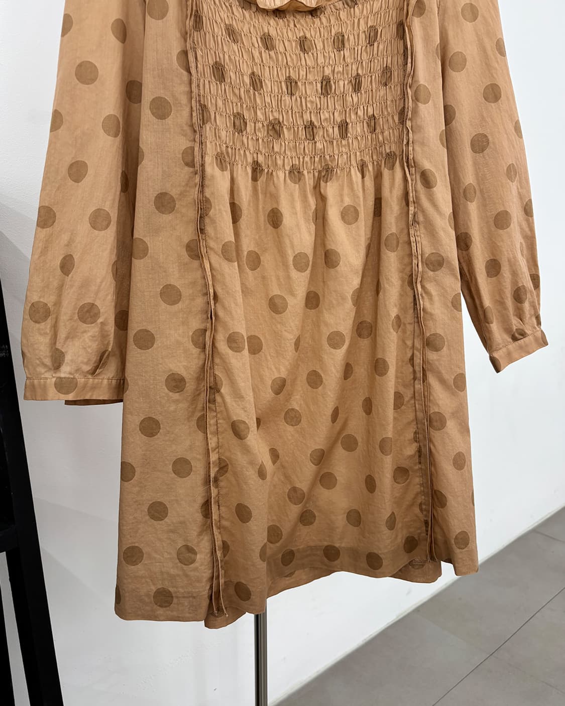 SONIA RYKIEL ash apricot dot blouse 상품이미지8