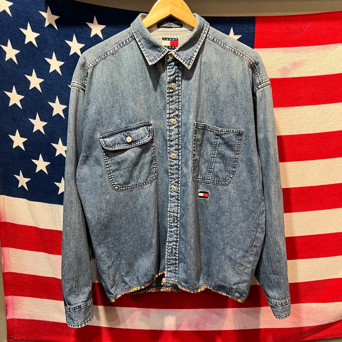 타미힐피거 데님 셔츠 상품이미지1