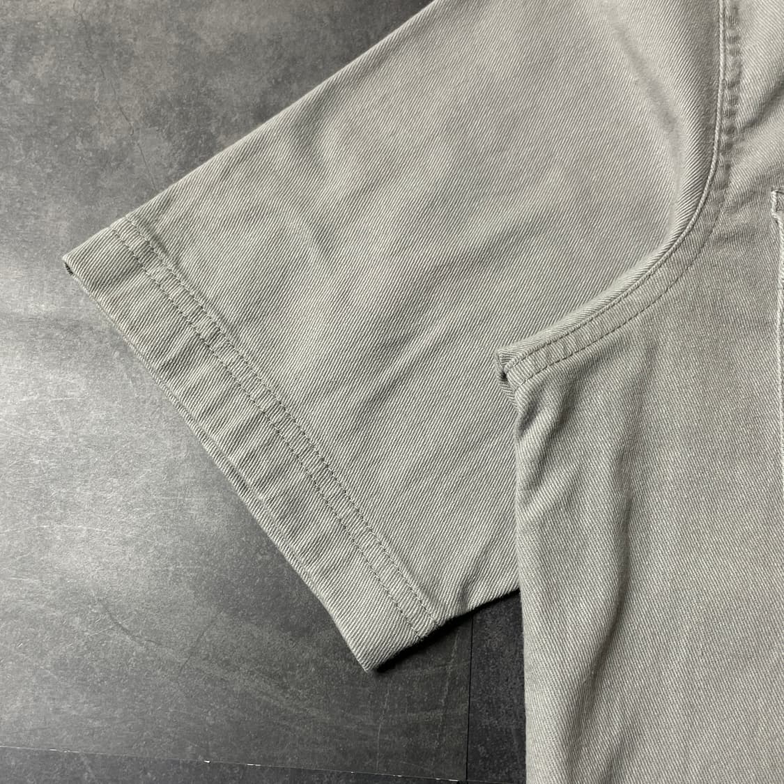 WRANGLER 랭글러 빈티지 그레이 반팔 셔츠 A00756 상품이미지5