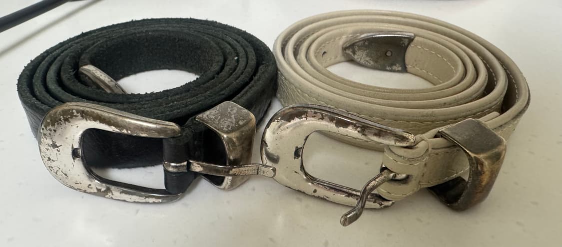 아워레가시 웨스턴 벨트 블랙/화이트 상품이미지1