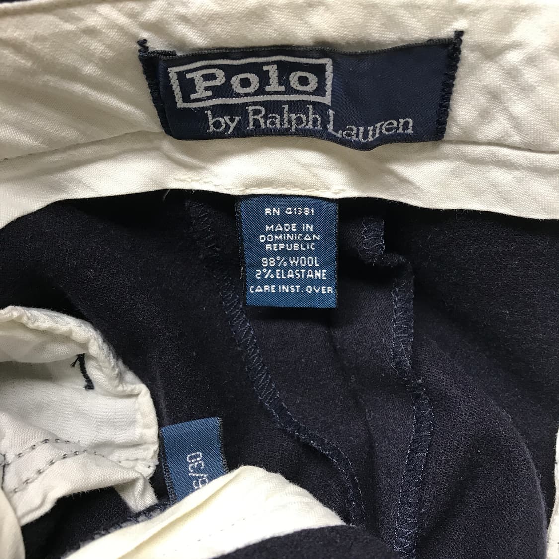 폴로 랄프로렌 울 팬츠 네이비 36/30 상품이미지5
