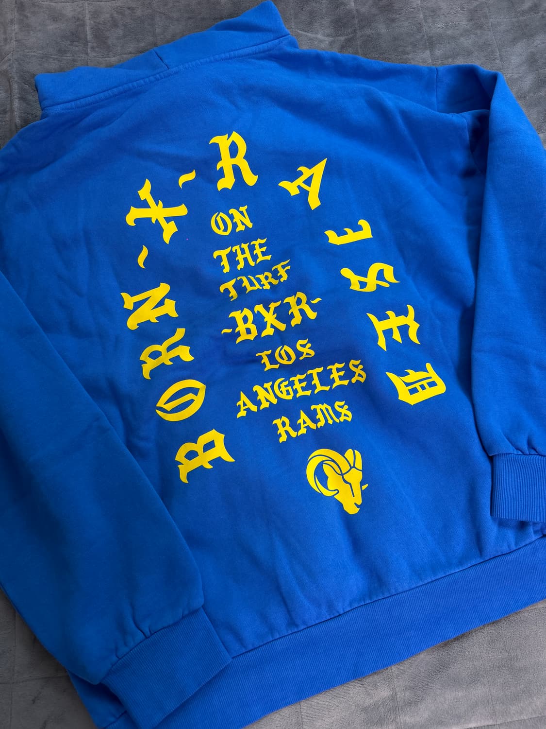 본앤레이즈드 NFL LA RAMS 메모리얼 후드(새상품) 상품이미지3