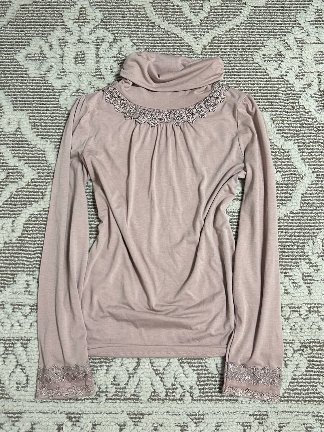 엑시즈팜 핑크 큐빅 레이스 탑 모리 페어리 히메카지 상품이미지1