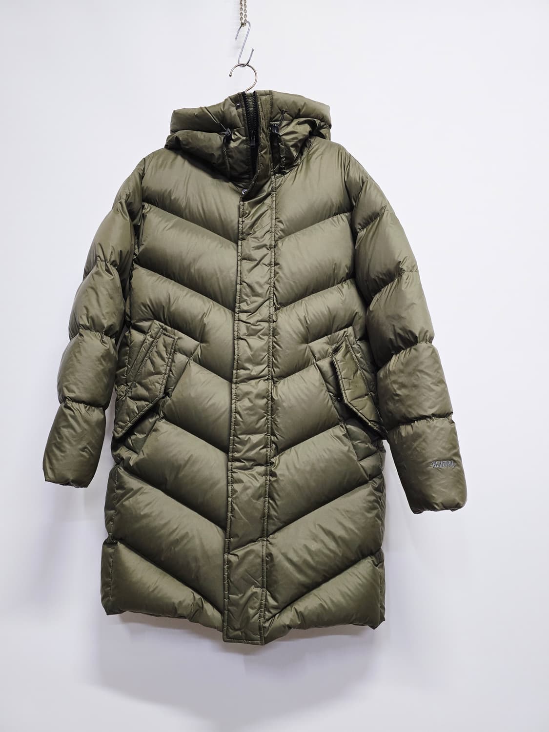 블루테일 카키색 롱 다운패딩 점퍼160 상품이미지1