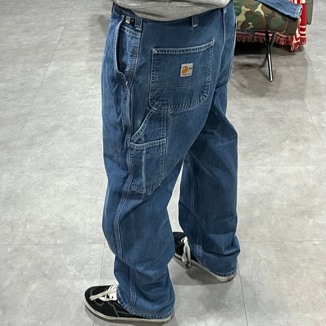 Carhartt 데님 카펜터 팬츠 (33“) 상품이미지7