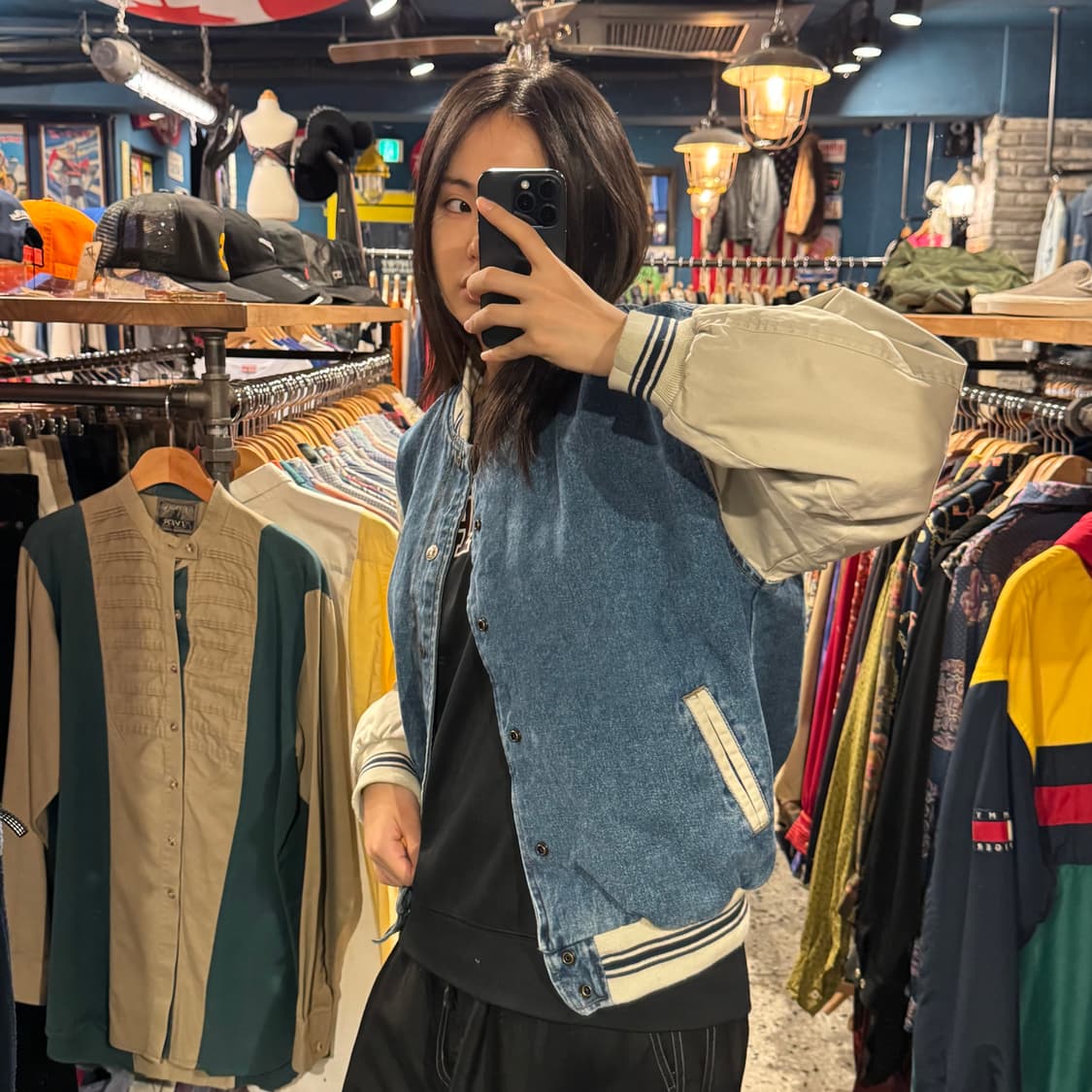 flrst choice 빈티지 데님 바시티 자켓 상품이미지2