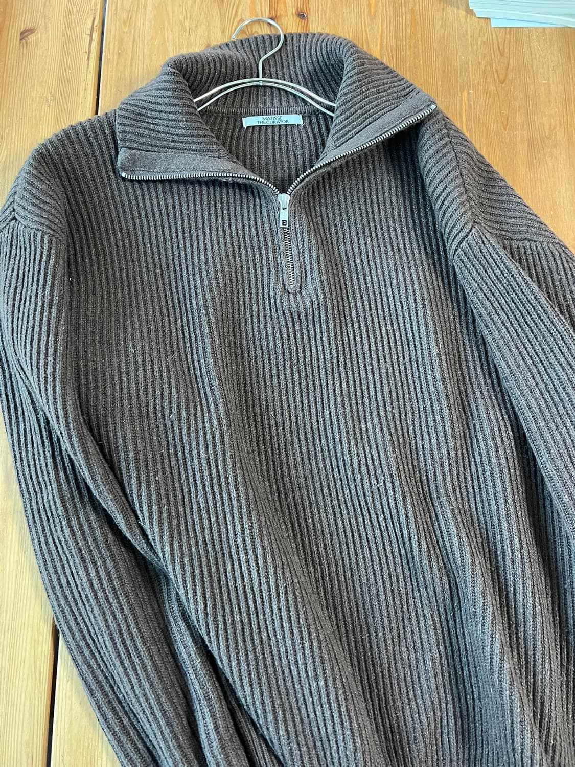 마티스더큐레이터 풀 니트집업 상품이미지3