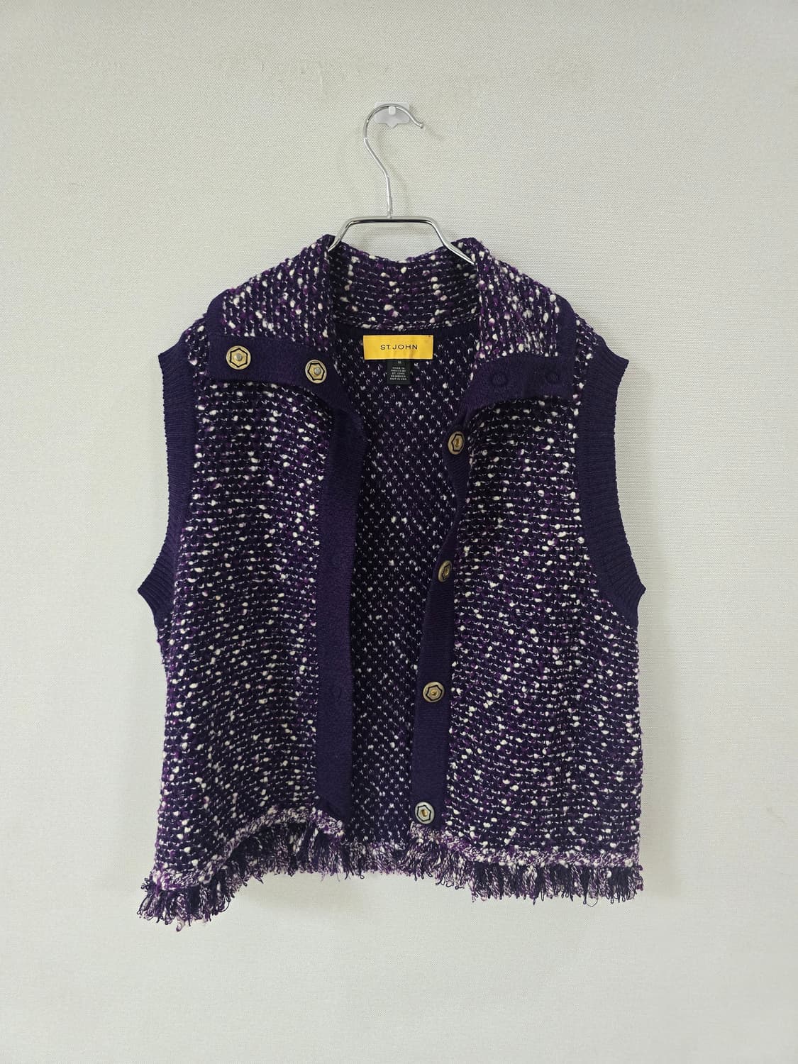 센죤 트위드 니트 베스트 상품이미지2