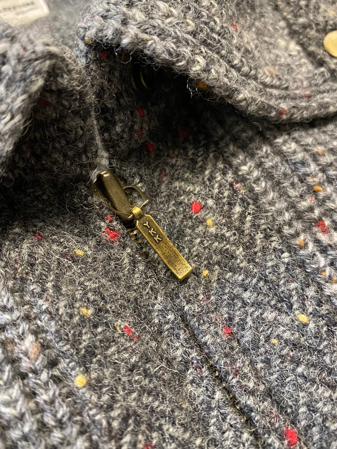 [M] 90s Pierre Cardin 빈티지 울 니트 집업 자켓 상품이미지3