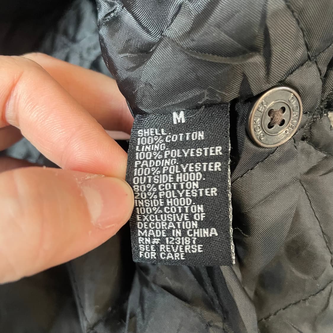 디키즈 체크 패턴 후드 워크 자켓 M 상품이미지5