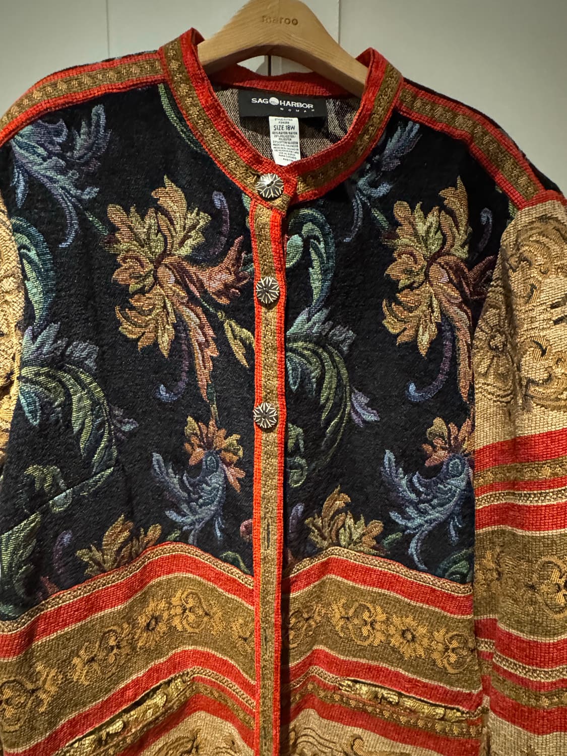 빈티지 자카드 가디건자켓 상품이미지2