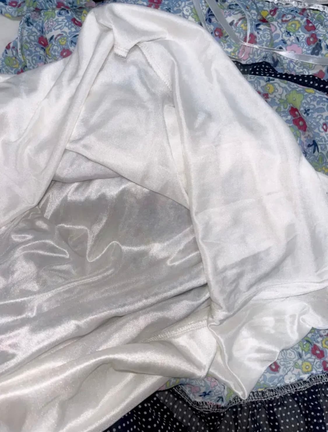 일본빈티지 플로럴 도트 페어리 모리 원피스 상품이미지5