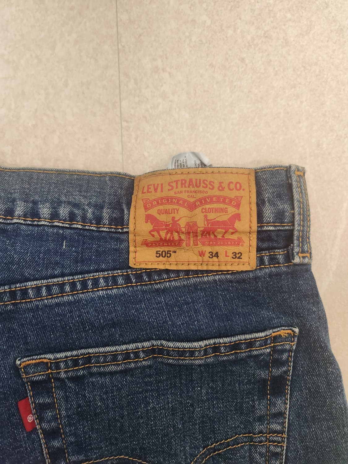 505 리바이스 34x32 새상품 상품이미지2