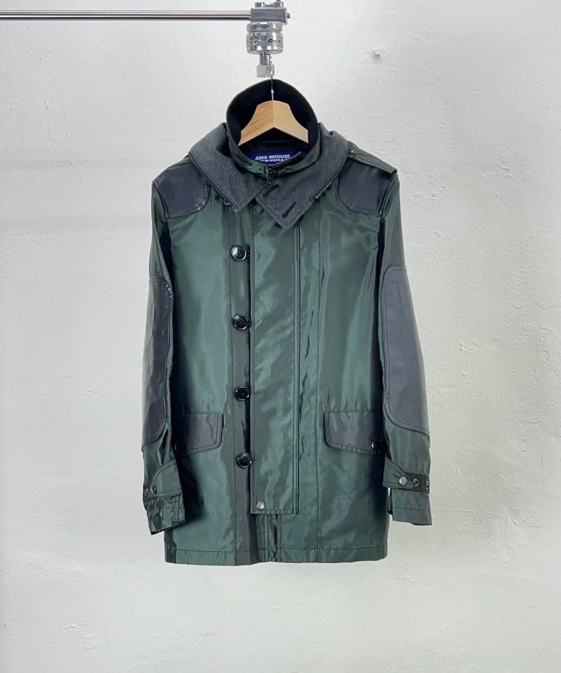 준야 와타나베 패치워크 마운틴 히든 후드 더플자켓 상품이미지1