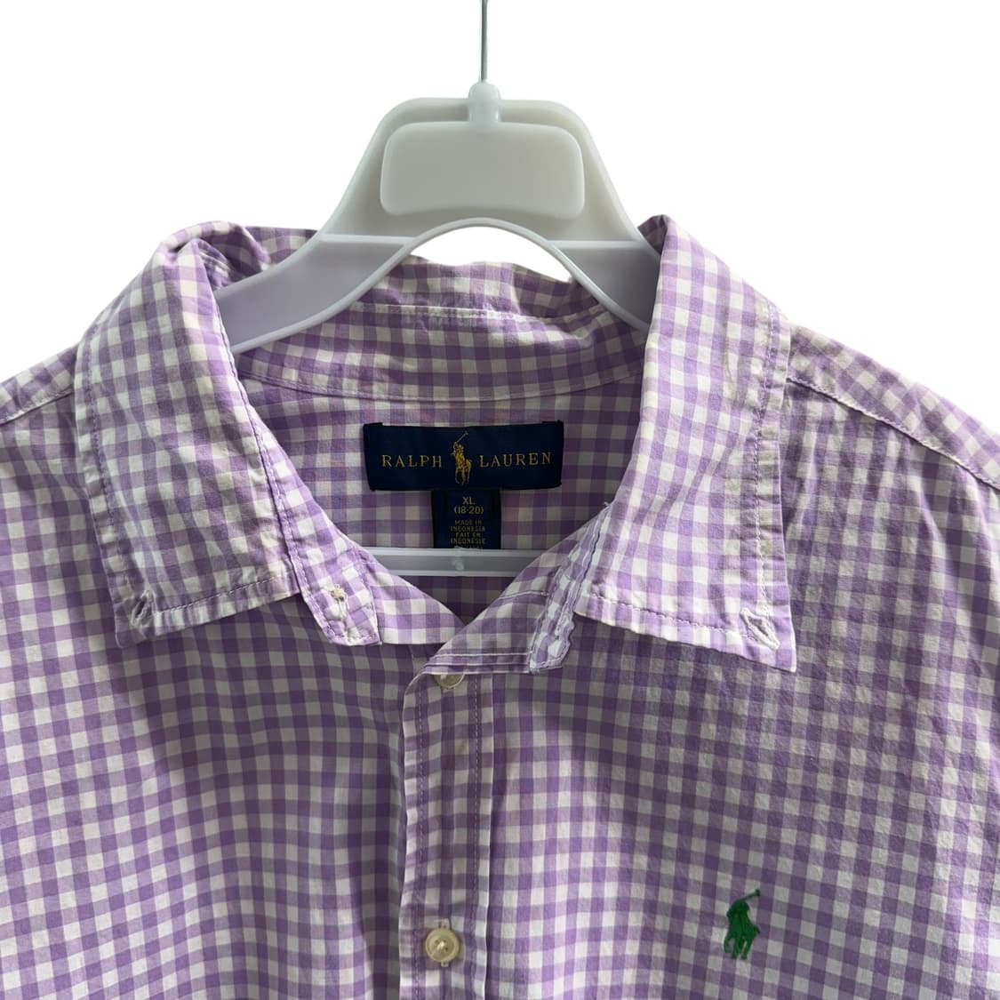 [XL] 폴로 퍼플 체크 셔츠 상품이미지5