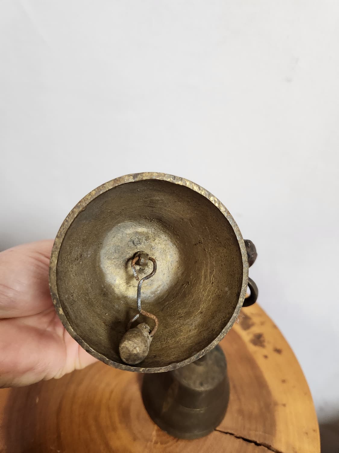 골동품 빈티지 황동 종 핸드벨 2개 상품이미지3
